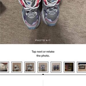 Balenciaga Kids' Pink and Gray Sneakers